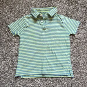 J.Crew Crewcuts Striped Polo in lime Green and Blue